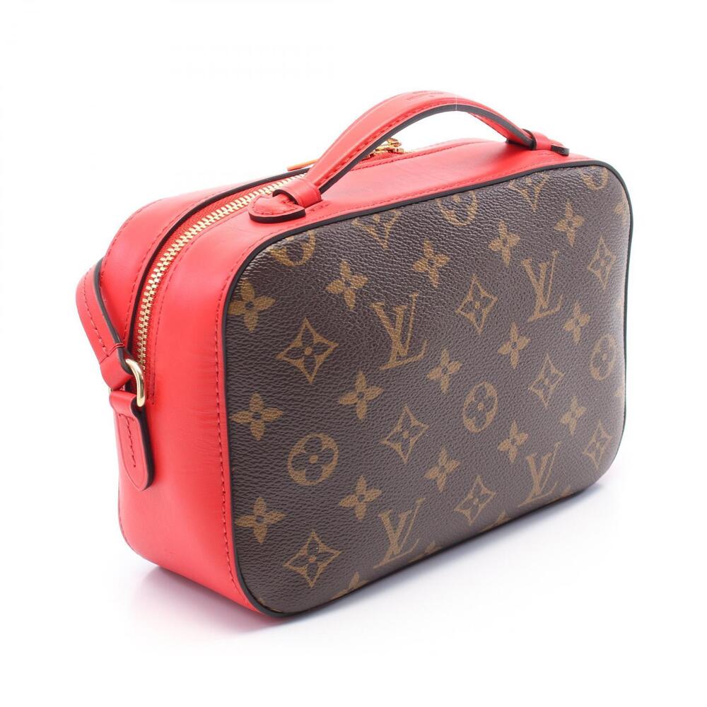 Louis Vuitton Shoulder Saintonge Red Coquelicot Bag Red Brown